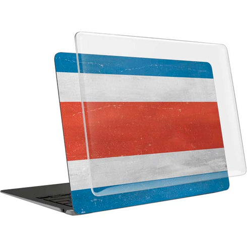 Costa Rican Flag Distressed MacBook Air 15in (2023-2025) Case plus Skin